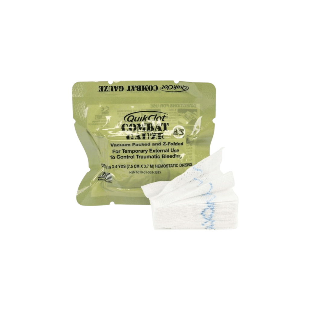 QUIKCLOT COMBAT GAUZE BLEEDING CONTROL HEMOSTATIC WOUND PACKING GAUZE WOUND CARE DRESSING FOR PENETRATING
